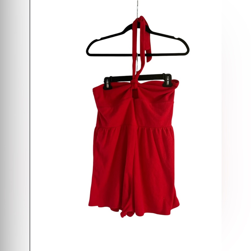 NWT Wild Fable red terry cloth romper women’s size M